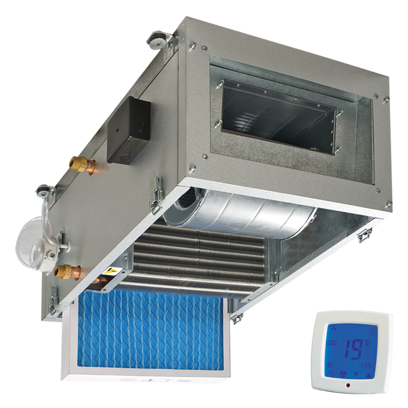 Series Blauberg BLAUBOX MW Pro - Units with water heaters - Supply ventilation units