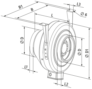 Blauberg Centro-MZ 315 L - Dimensions