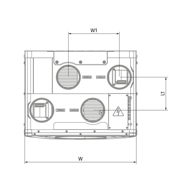Blauberg Reneo S 350 L S14 - Dimensions