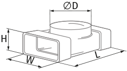 Blauberg BlauPlast FRT 125/60x204 - Dimensions