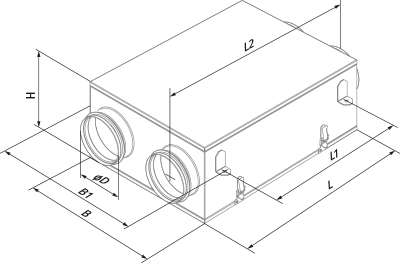 Blauberg KOMFORT Ultra D 105 - Dimensions