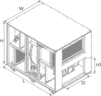 Blauberg BlauAIR RH 1500 - Dimensions