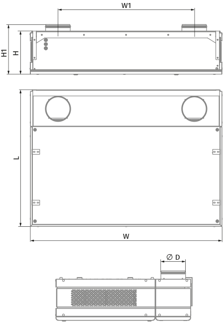 Blauberg CIVIC EC D1BE2 500 S21 - Dimensions