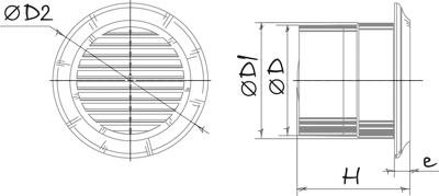 Blauberg Deco 100 - Dimensions