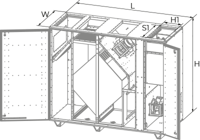 Blauberg BlauAIR CFV 2500 - Dimensions