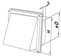 Blauberg Decor S 167x167/152HK - Dimensions