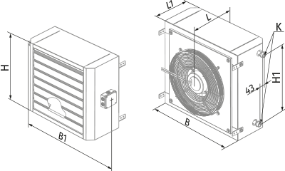 Blauberg ALB-45 - Dimensions