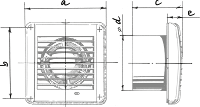 Blauberg Aero Still 100 ST - Dimensions