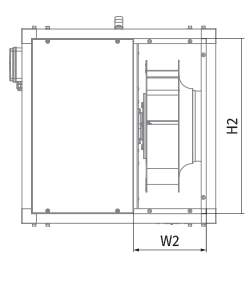 Blauberg Iso-VK EC 450 E - Dimensions