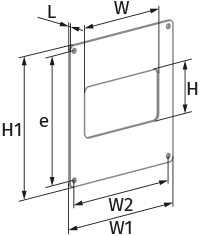 Blauberg BlauPlast WP 110x55 - Dimensions