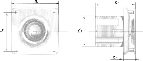 Blauberg Jet 100 - Dimensions