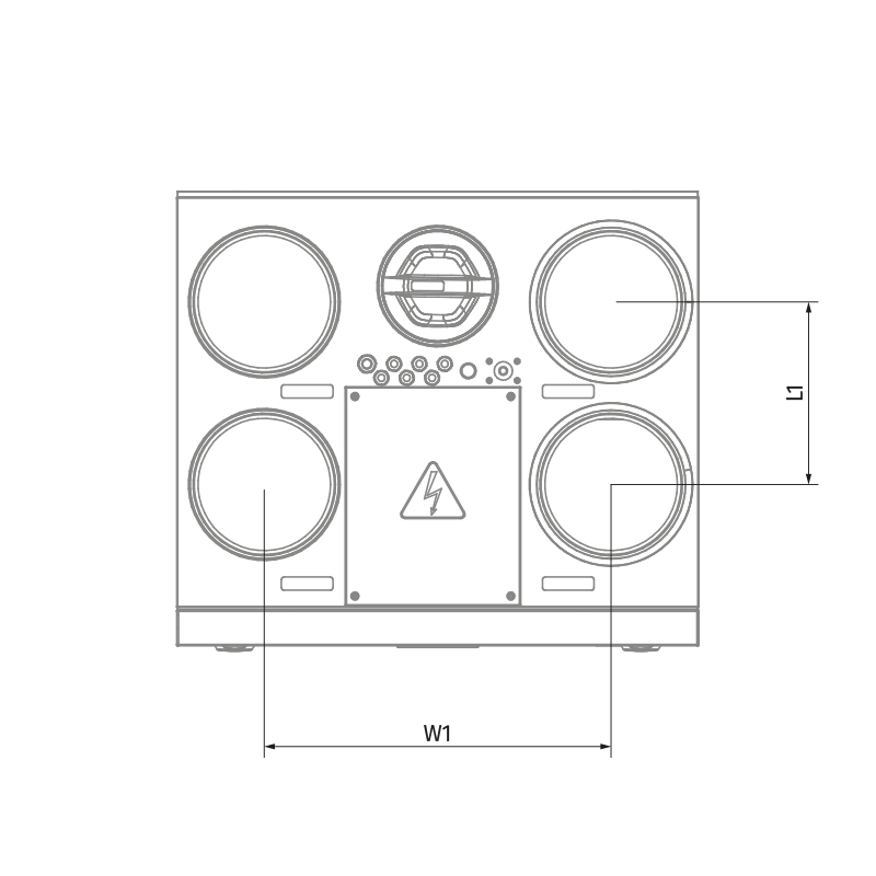 Blauberg KOMFORT Roto EC SE 281-E R S21 - Dimensions
