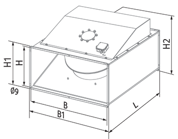 Blauberg Box 100x50 4D - Dimensions