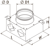 Blauberg BlauFast SR 125/75x2 01 - Dimensions