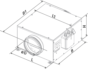 Blauberg Iso-B EC 150 - Dimensions