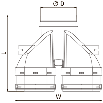 Blauberg BlauFast SO 125/52x2 60P - Dimensions