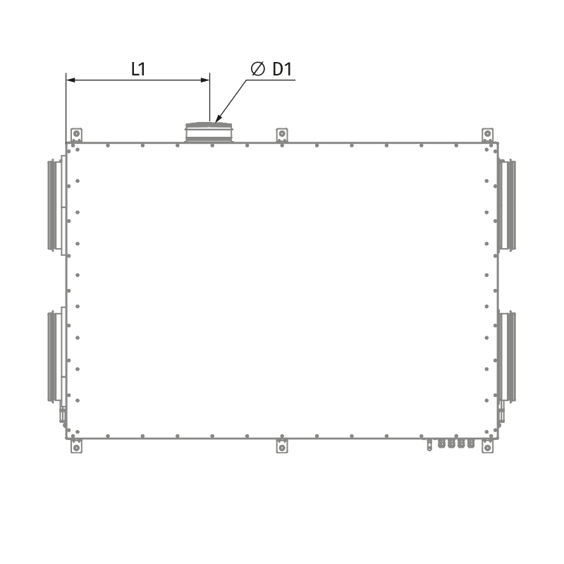 Blauberg KOMFORT Roto EC DE 651-E L S21 - Dimensions