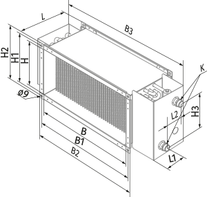 Blauberg WKH 60x35-2 - Dimensions