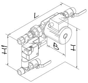 Blauberg WMG 1 1/4-10 - Dimensions