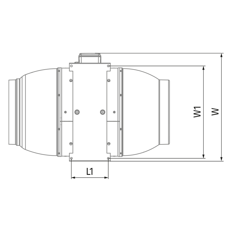 Blauberg Iso-Mix 250 T - Dimensions