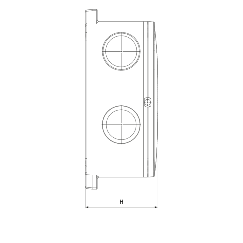 Blauberg Reneo-Fit D 100-E S14 - Dimensions
