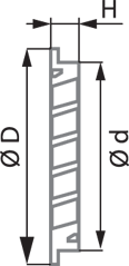 Blauberg VDA 315 CFn Al - Dimensions