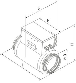 Blauberg ENH 160-1.2-1 S21 V.2 - Dimensions