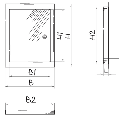 Blauberg RTMV 300х500 - Dimensions