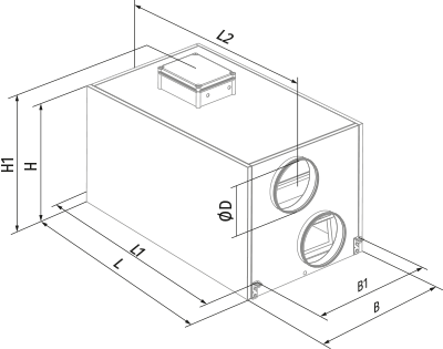 Blauberg KOMFORT LE 530-4 - Dimensions