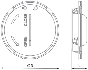 Blauberg BlauFast RSP 90 - Dimensions