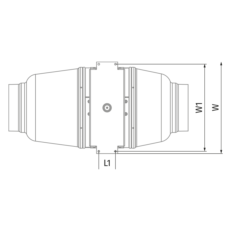Blauberg Iso-Mix 150 US - Dimensions