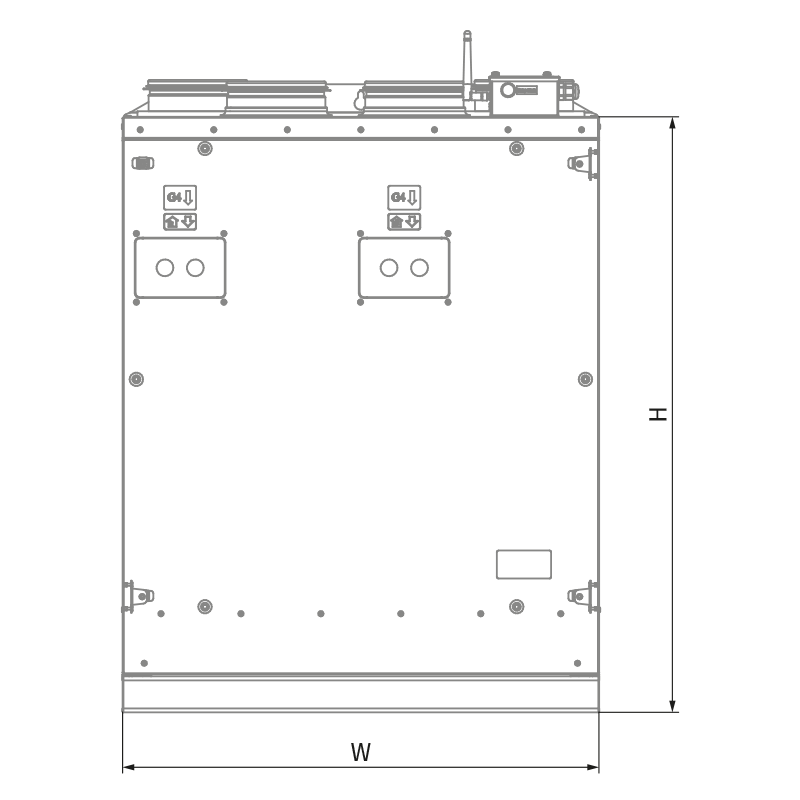 Blauberg KOMFORT Roto EC SKES 202 L S21 - Dimensions