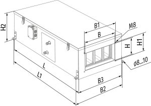 Blauberg BLAUBOX DW 4100-3 Pro - Dimensions