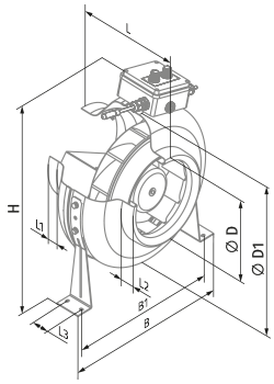 Blauberg Centro-M EC 250 - Dimensions