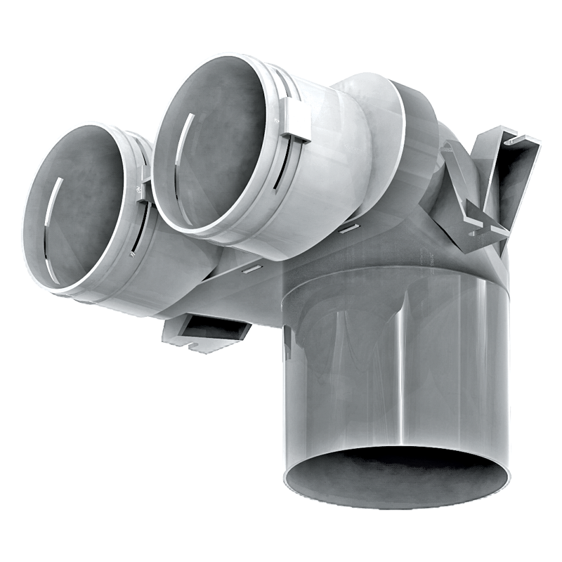 Series Blauberg Connectors 90 mm - System 90 - Radial ductwork