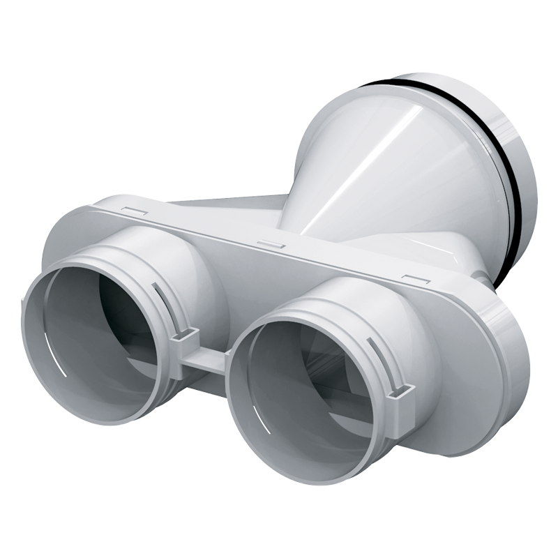 Blauberg BlauFast SR 125/75x2 50P - Supply or exhaust ventilation systems of residential spaces. For distribution of air from the ventilation unit through the air ducts