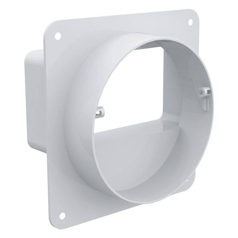 Blauberg BlauPlast FVRP 100/110x55 - Flat-to-round connector wall plate