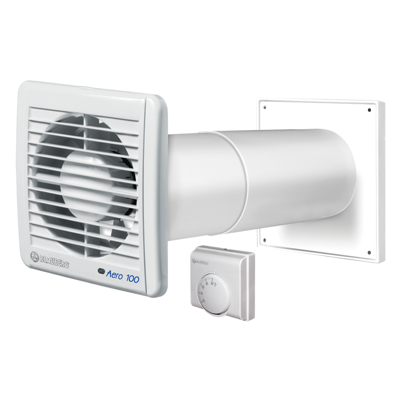 Series Blauberg KIT Aero-BW - Wall vents with fan - Air inlets