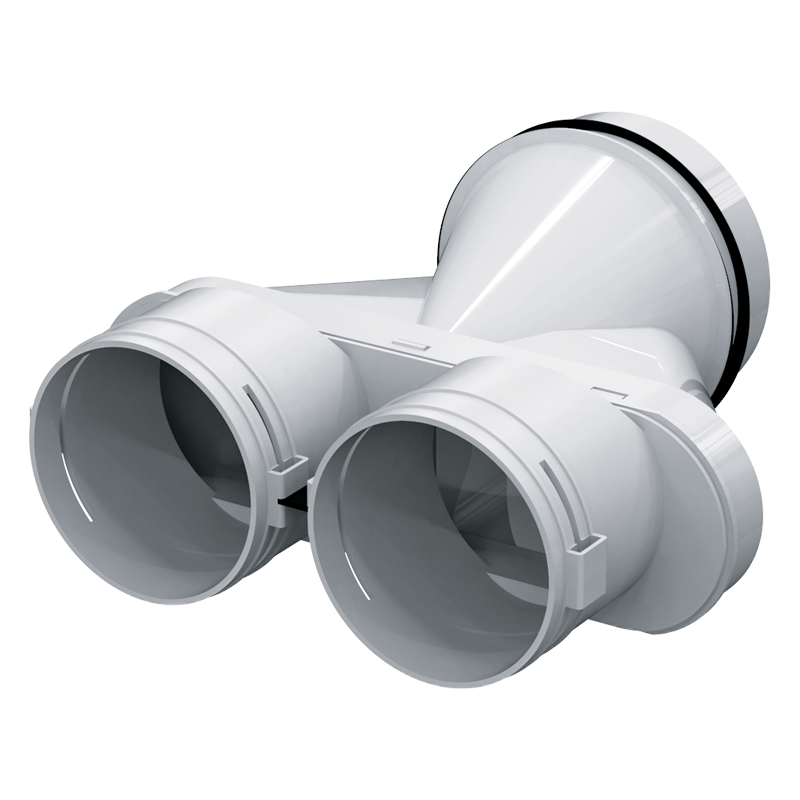 Blauberg BlauFast SR 125/90x2 50P - Supply or exhaust ventilation systems of residential spaces. For distribution of air from the ventilation unit through the air ducts