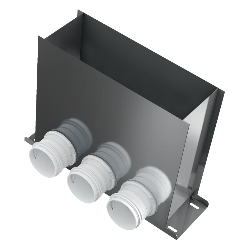 Blauberg BlauFast RPF 300x100/63x3 M - For supply and exhaust systems in residential premises. Connecting the ventilation grille to ∅ 63 mm ducts